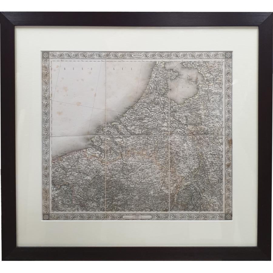 Hartă veche - Amsterdam - imagine 2