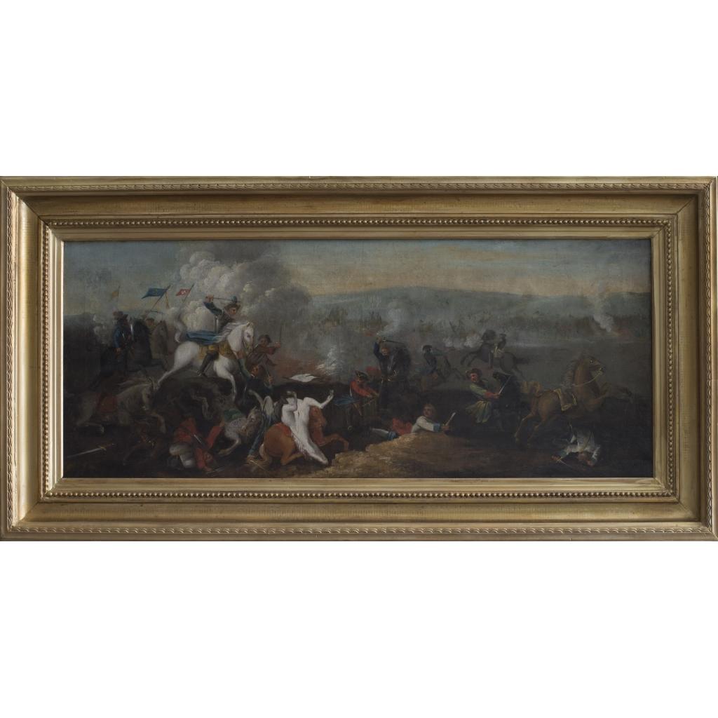 Bătălie - Școală franceză secol 18 - imagine 2