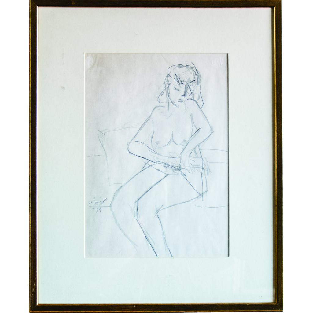 Nud pe canapea- Vasile Grigore - imagine 2