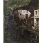 Peisaj cu moară veche - Carl Gustav Herrmann