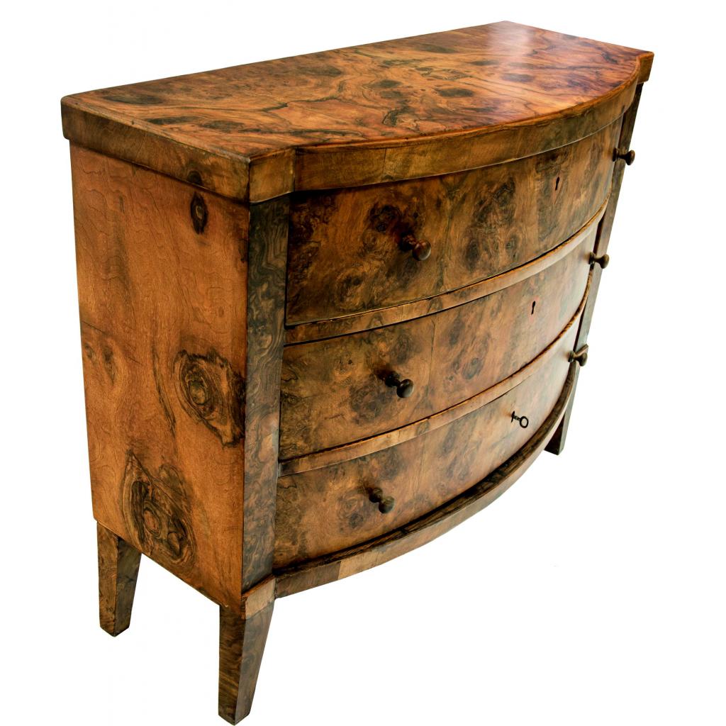 Comoda 3 sertare Biedermeier - imagine 3