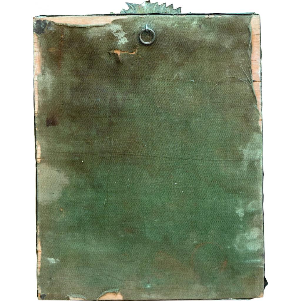 Icoană Maica Domnului cu Pruncul - eboșă sec 19-20 - imagine 2