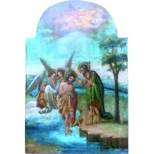 Icoană Botezul lui Isus Hristos - sec 19