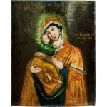 Icoană Maica Domnului cu Pruncul - sec 19