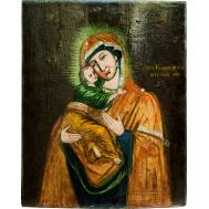 Icoană Maica Domnului cu Pruncul - sec 19