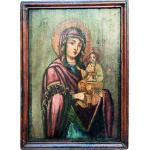 Icoană Maica Domnului cu Pruncul - prăznicar sec 19