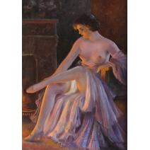 Nud lângă șemineu - Samuel Bogdanovici