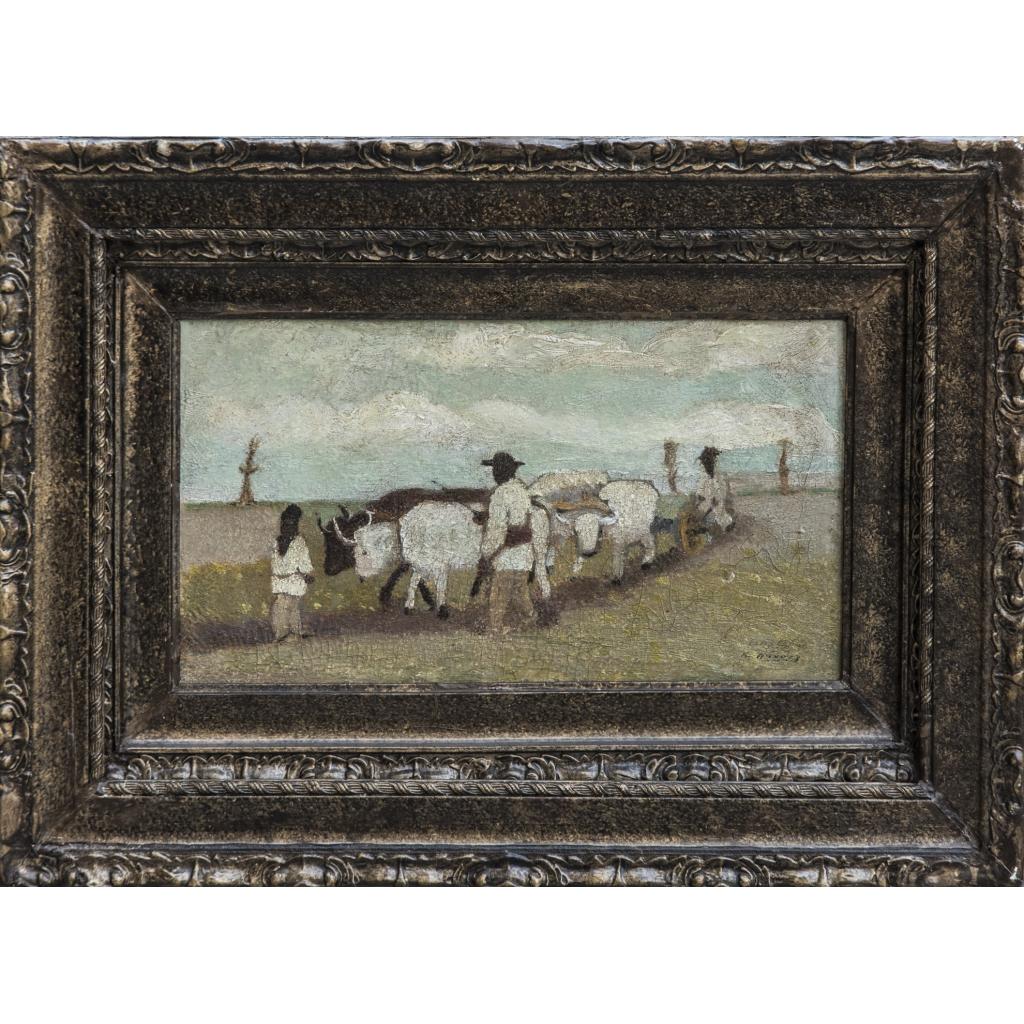 Car cu boi- Pictor neidentificat - imagine 2