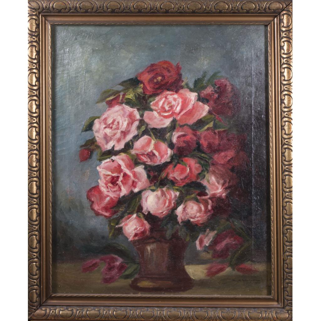 Vas cu trandafiri roșii - M.H. Georgescu - imagine 2