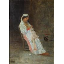 Fata care coase - Pierre Auguste Bellet