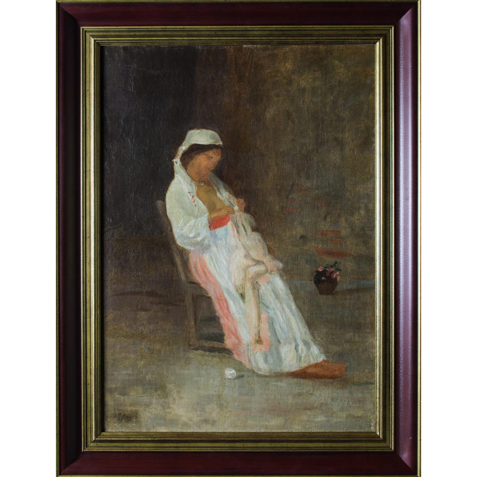 Fata care coase - Pierre Auguste Bellet