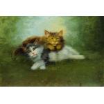 Două pisici - Henriette Ronner