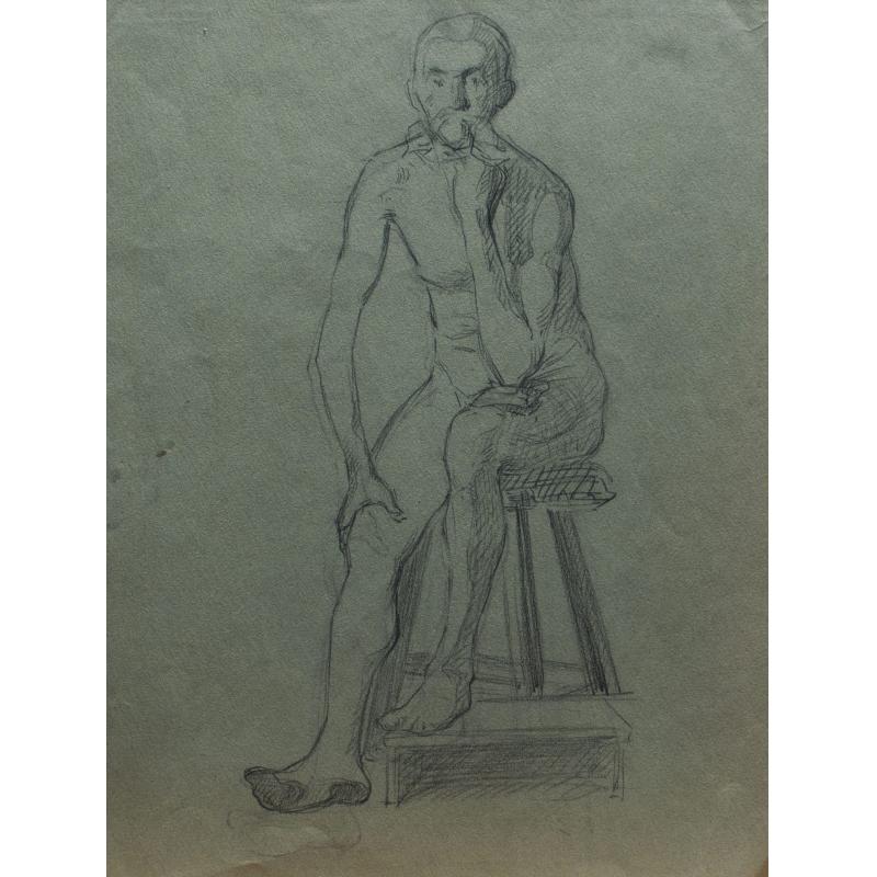 Studiu bărbat - Pictor Neidentificat