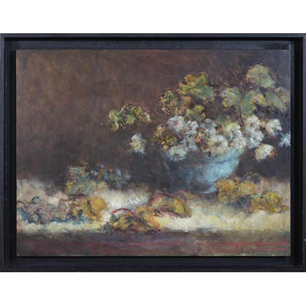 Flori in vas albastru - Bernard Merle