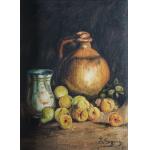 Compoziție ulcioare și fructe