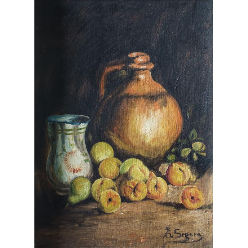 Compoziție ulcioare și fructe