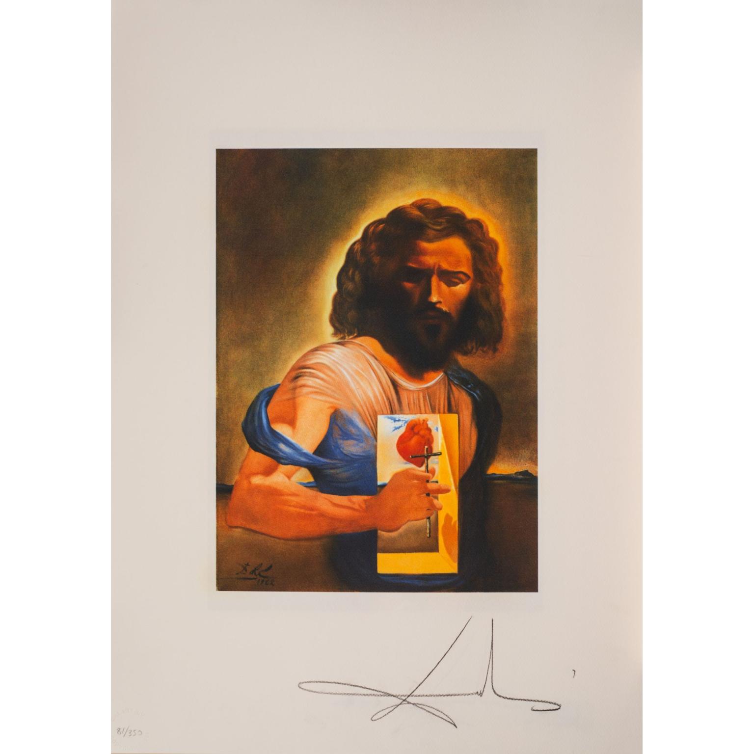 Inima sfântă a lui Isus - Salvador Dali