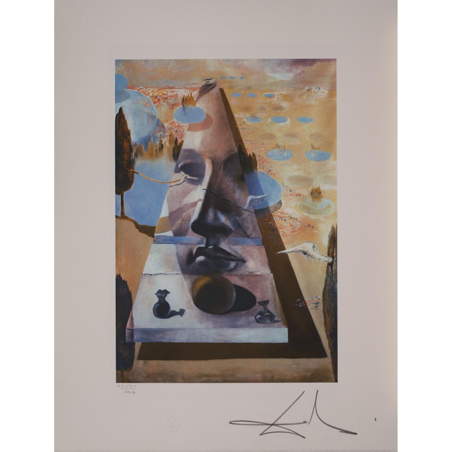 Chipul Afroditei din Knidos într-un peisaj - Salvador Dali