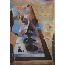 Chipul Afroditei din Knidos într-un peisaj - Salvador Dali