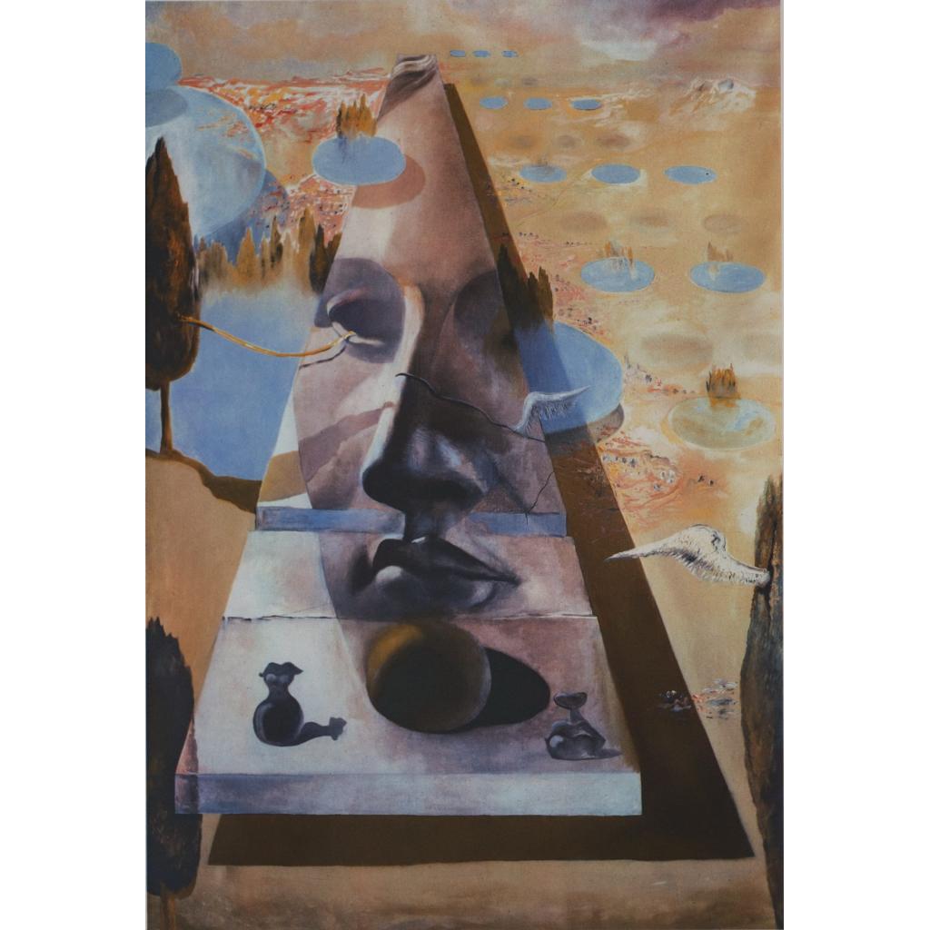 Chipul Afroditei din Knidos într-un peisaj - Salvador Dali