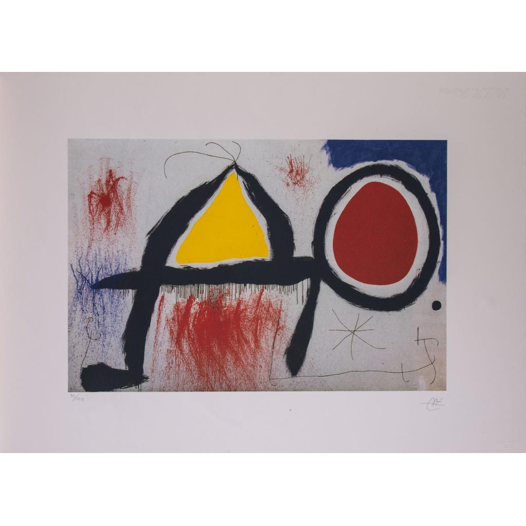 Personaj în fața soarelui - Joan Miro