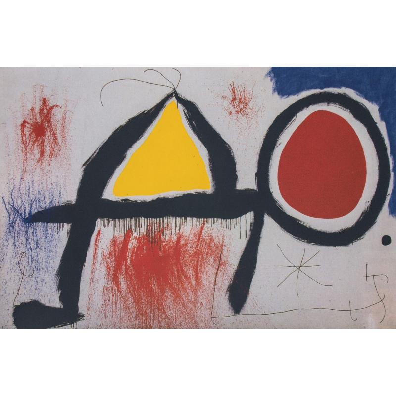 Personaj în fața soarelui - Joan Miro