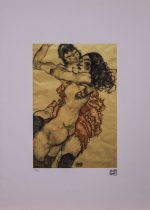 Două femei - Egon Schiele
