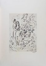 Femeia în gradină - Marc Chagall