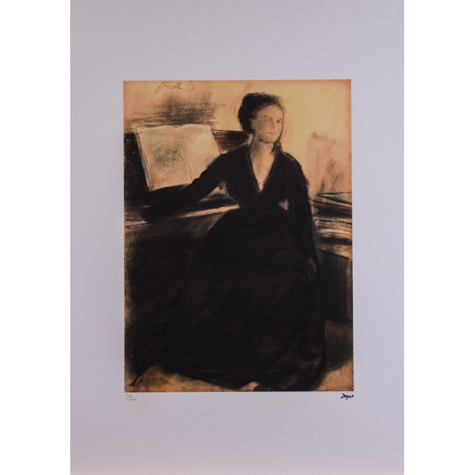 Doamna Camus în fața pianului - Edgar Degas