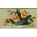 Vas cu trandafiri - Pictor neidentificat