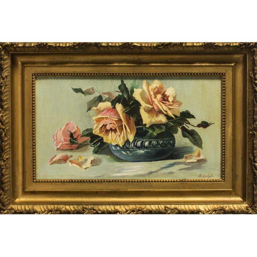 Vas cu trandafiri - Pictor neidentificat