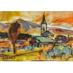 Peisaj cu mănăstire - Vasile Muresan Murivale