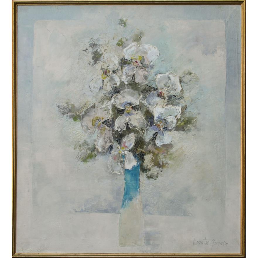 Vas cu flori albe - Vincențiu Grigorescu