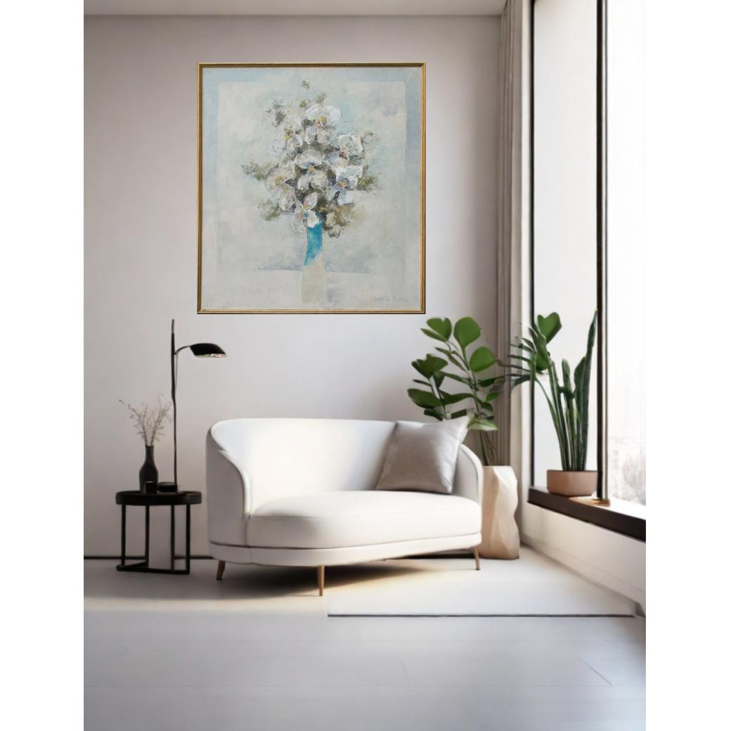 Vas cu flori albe - Vincențiu Grigorescu