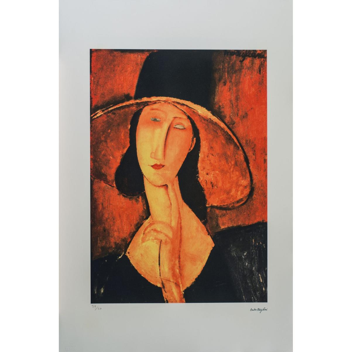 Femeia cu pălărie - Amedeo Modigliani