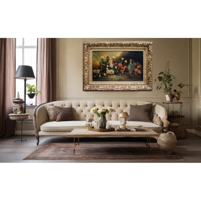 Natură statică cu flori - Eugene Henri Cauchois