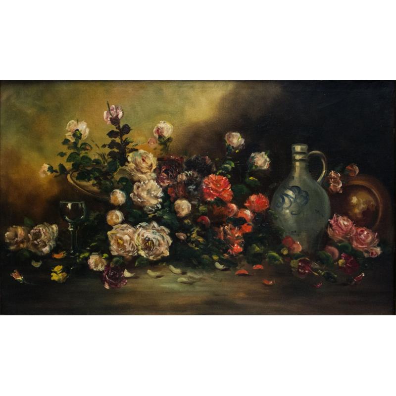 Natură statică cu flori - Eugene Henri Cauchois