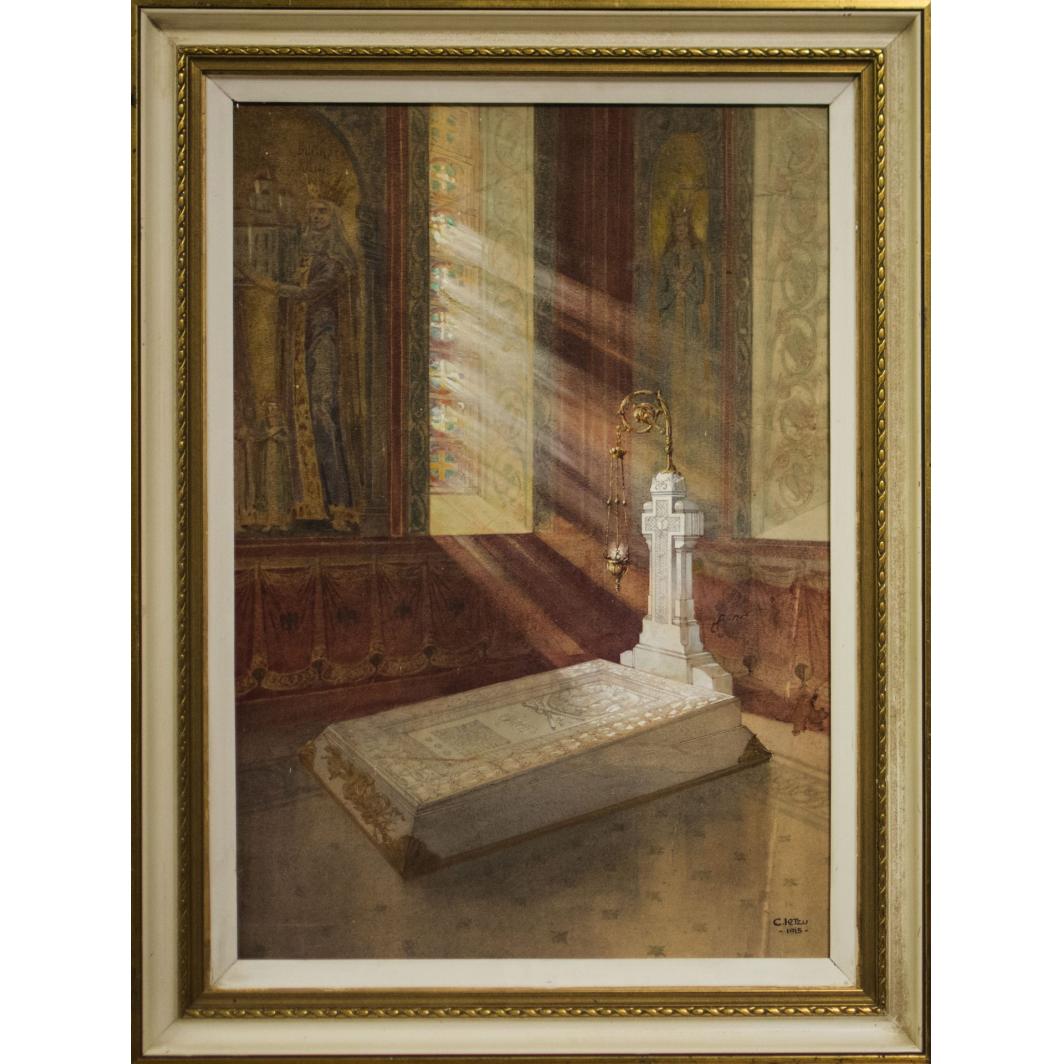 Proiect pentru construirea monumentului funerar al Regelui Carol - Constantin Iotzu