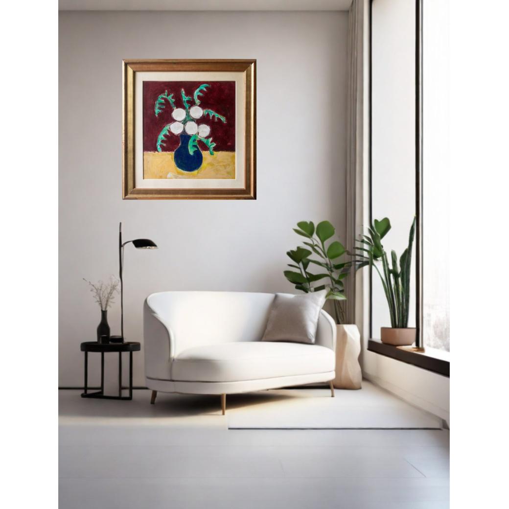 Vas albastru cu flori - Ion Pacea