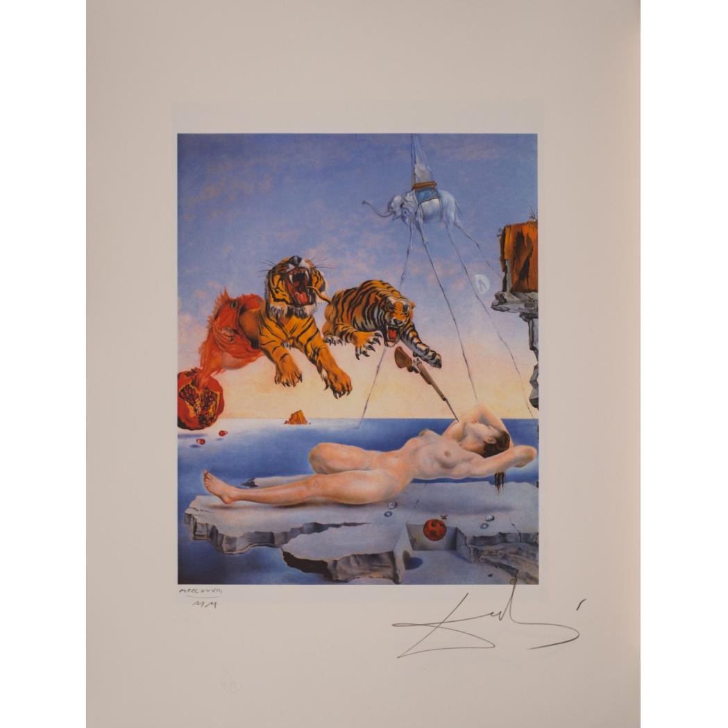 Dream Caused by the Flight of a Bee Around a Pomegranate a Second Before Awakening - Salvador Dali