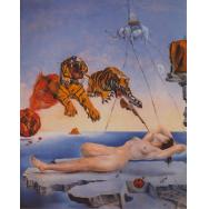 Dream Caused by the Flight of a Bee Around a Pomegranate a Second Before Awakening - Salvador Dali