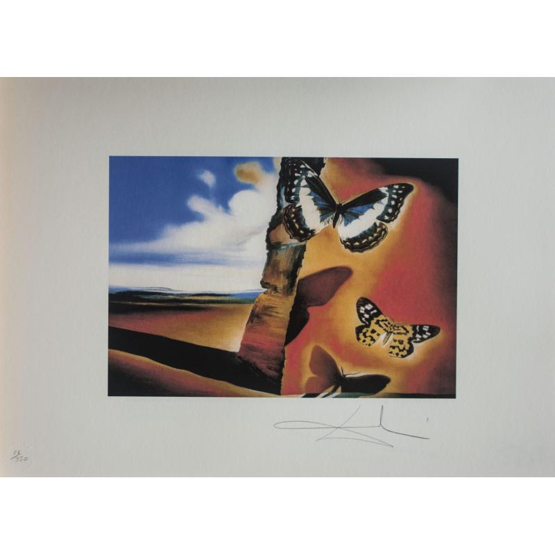 Peisaj cu fluturi - Salvador Dali