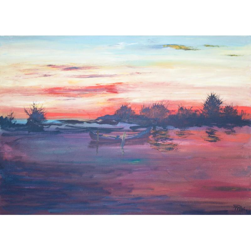 Amurg pe lac - Nicolae Blei