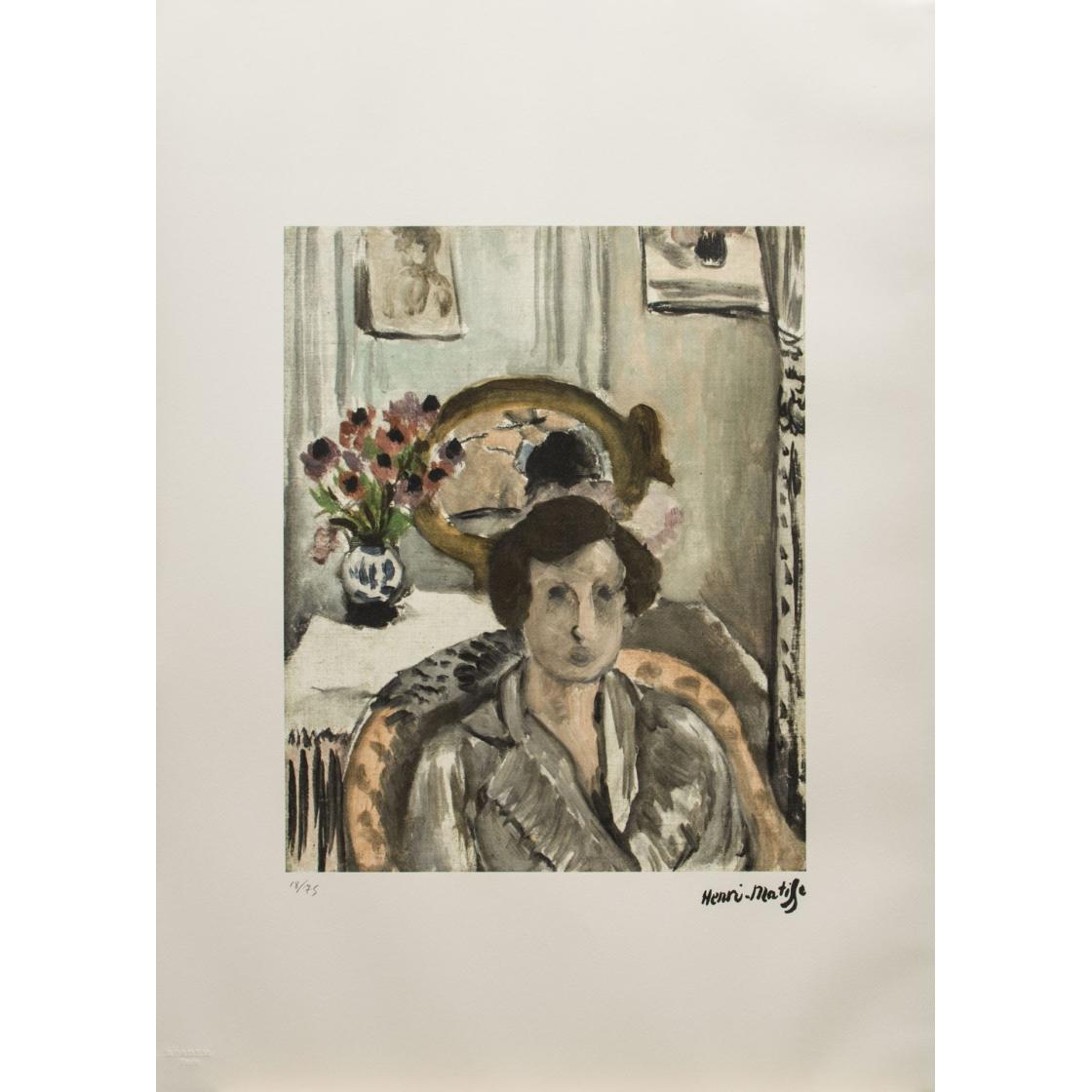 Femeie cu anemone - Henri Matisse