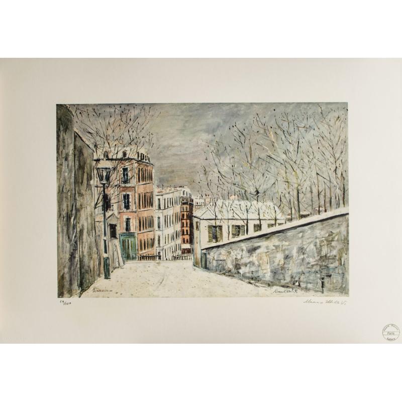 La Rue du Mont - Maurice Utrillo