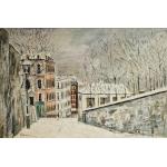 La Rue du Mont - Maurice Utrillo