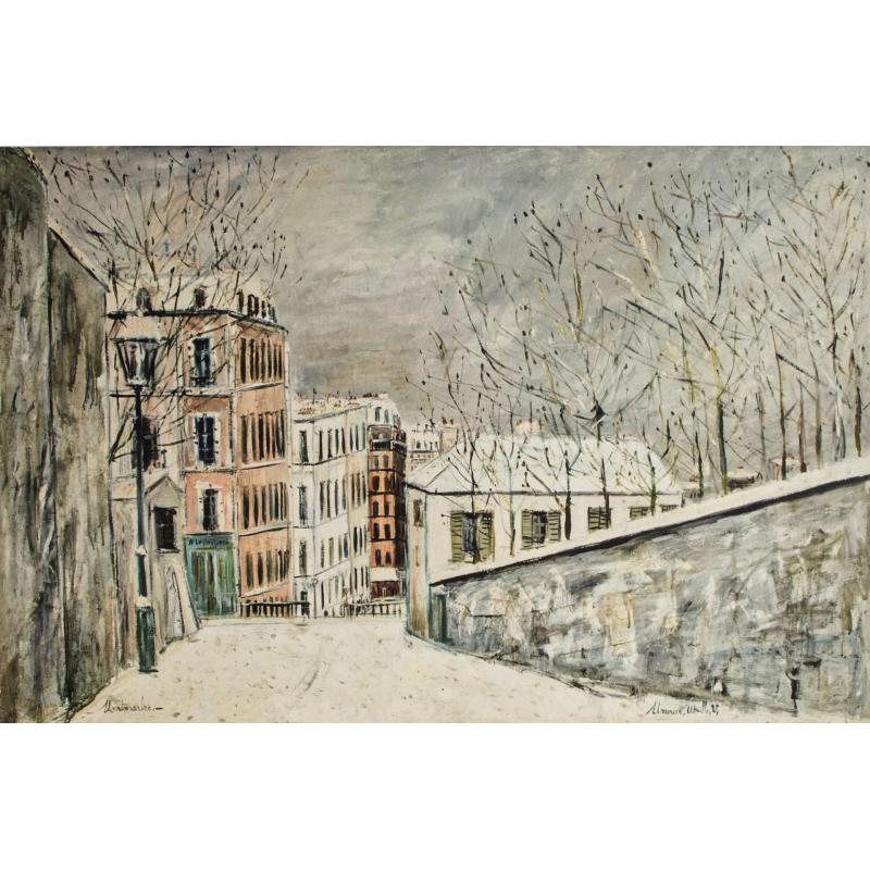 La Rue du Mont - Maurice Utrillo
