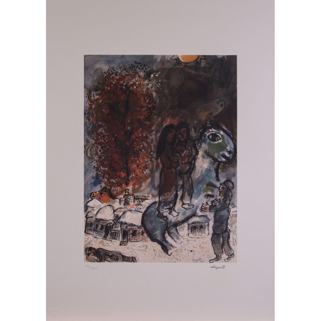 La țară - Marc Chagall