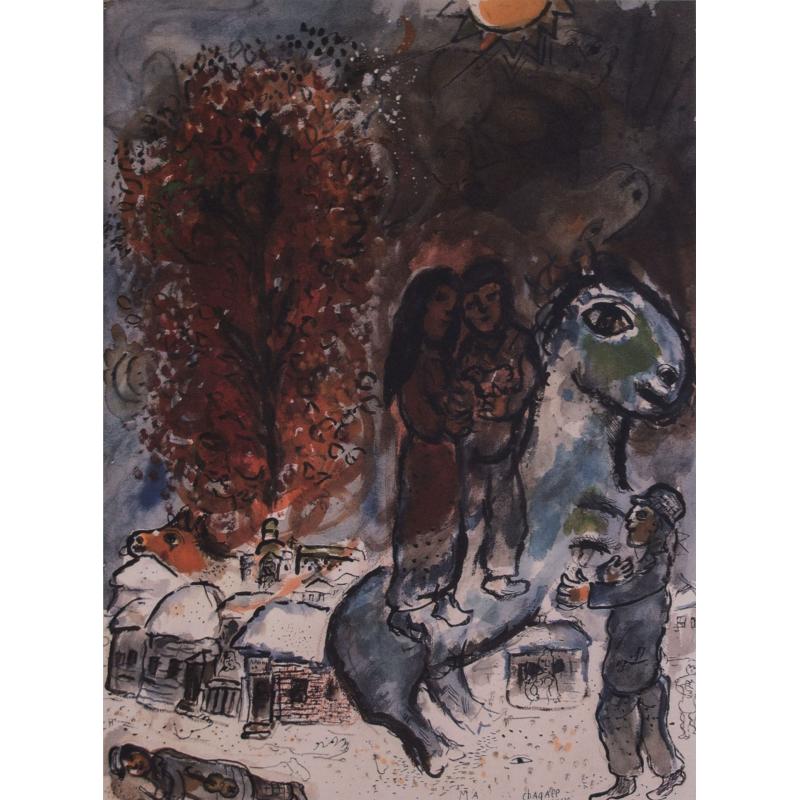 La țară - Marc Chagall