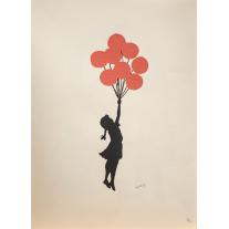 Flying Balloon Girl - Banksy